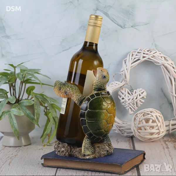 Нова Декоративна Стойка За Вино - Поставка за Бутилка  - Рак/Омар/Костенурка, снимка 1