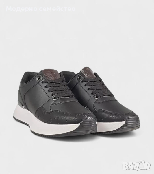 Дамски маратонки с връзки в черно , снимка 1