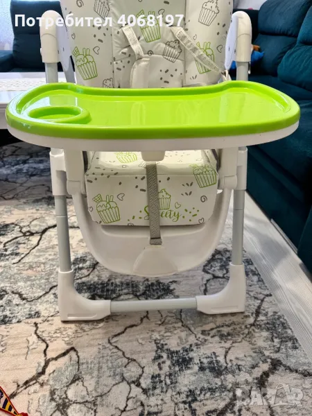 CHIPOLINO Стол за хранене sweety лайм, снимка 1