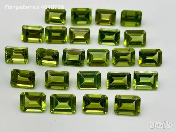 Партида на едро от 24 първокласни перидота - 38.38ct., снимка 1