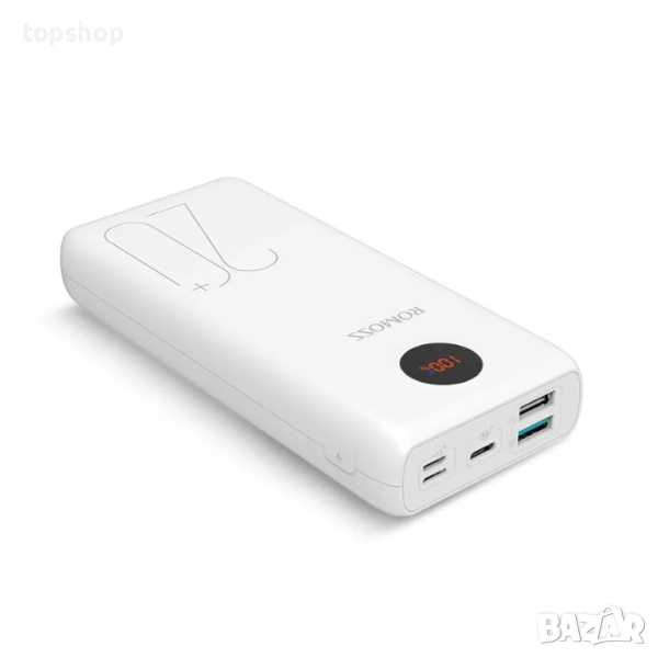 Чисто нова в целофан батерия power bank за телефон ROMOSS 20000mAh, 22.5W и PD20W външна батерия..., снимка 1