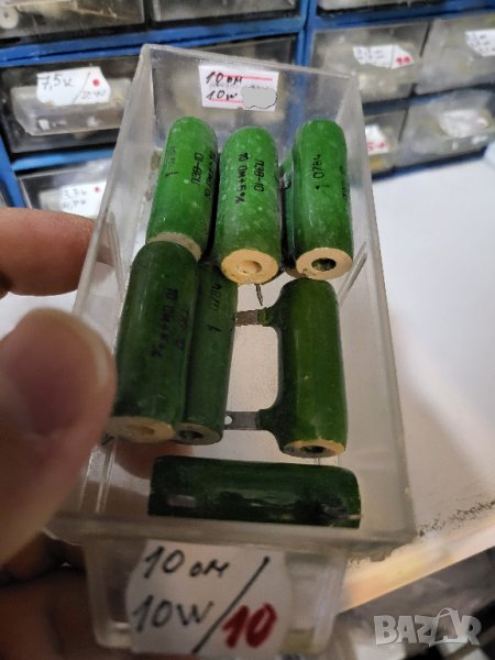 резистор, съпротивление, мощен резистор, товарен резистор  - 10 ом 10 вата, снимка 1