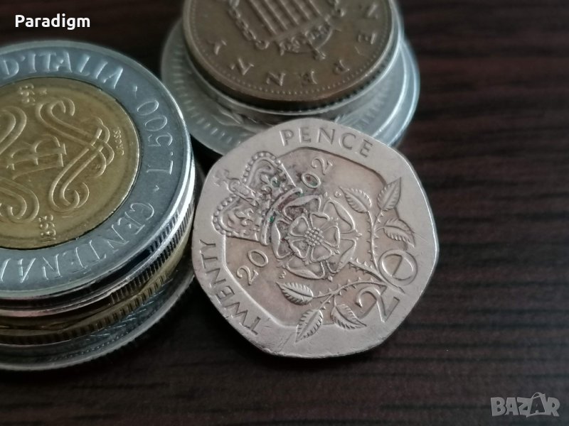 Монета - Великобритания - 20 пенса | 2002г., снимка 1