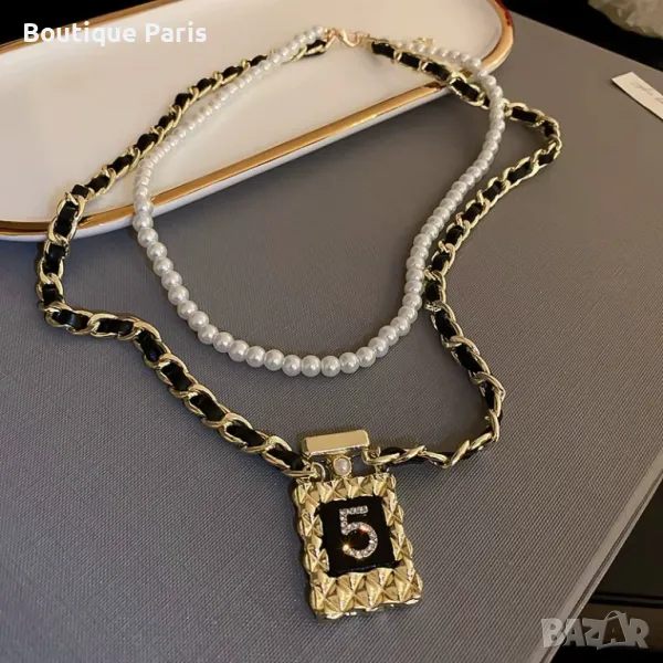 Chanel 5 оригинално колие медальон, снимка 1