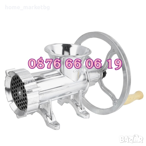 Алуминиева Месомелачка №32, мелачка за месо, домати + приставки, снимка 1