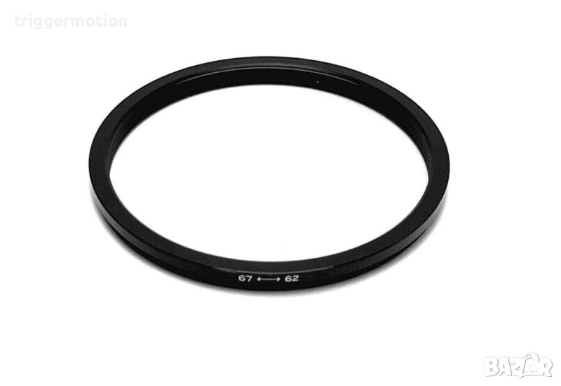 67mm - 62mm Преходник за филтър на резба, Step-Down Lens Filter Adapter Ring, снимка 1