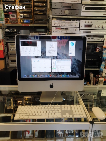 Apple iMac A1224 All-In-One PC MAC OS X Version 10.6.8 В отлично техничеслко и визуално състояние. В, снимка 1