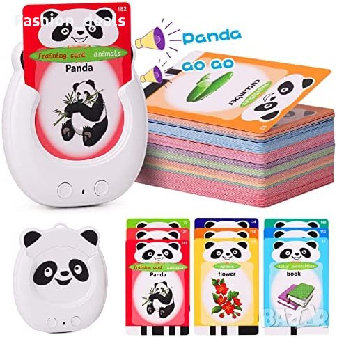 Нова Играчка за малки деца Монтесори флаш карти за обучение думи, снимка 1