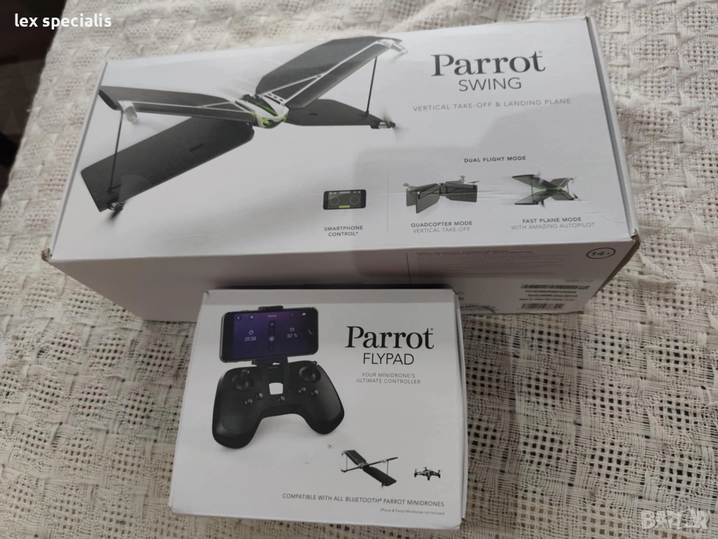 Хибриден дрон Parrot Swing с контролер Flypad като нов, снимка 1