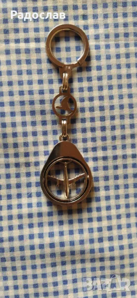 метален двустранен ключодържател , снимка 1