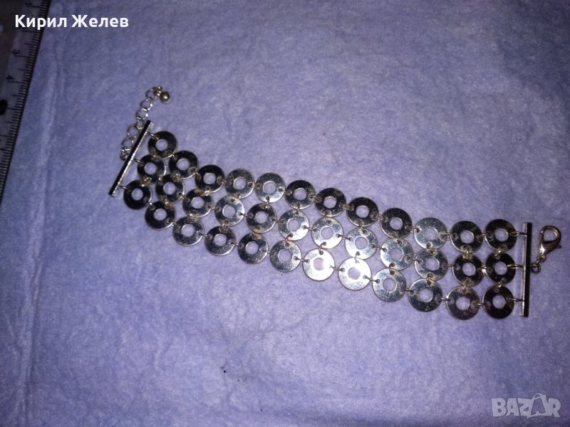 ЕФЕКТНА ПОСРЕБРЕНА ВИНТИДЖ СТИЛ АЖУРНА АРТ ГРИВНА от БЛАГОРОДНА СТОМАНА 31914, снимка 1