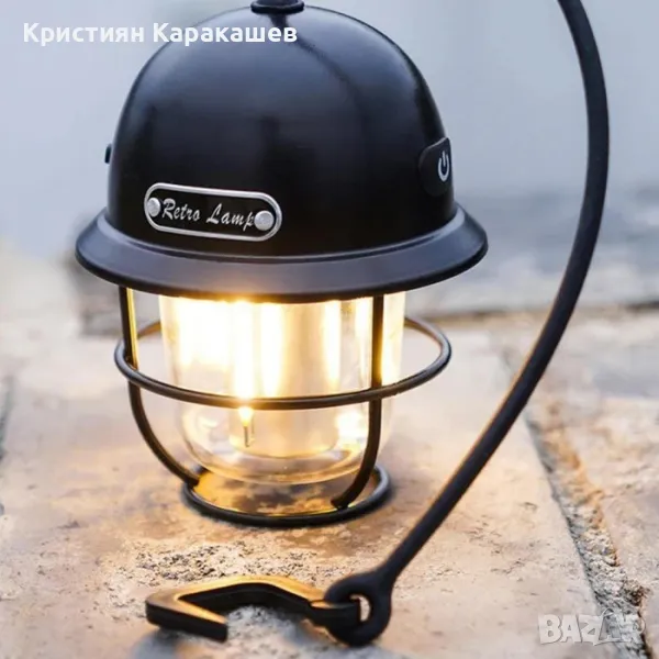 Лампа за къмпинг LY14/186 12V с кабел за зареждане, снимка 1