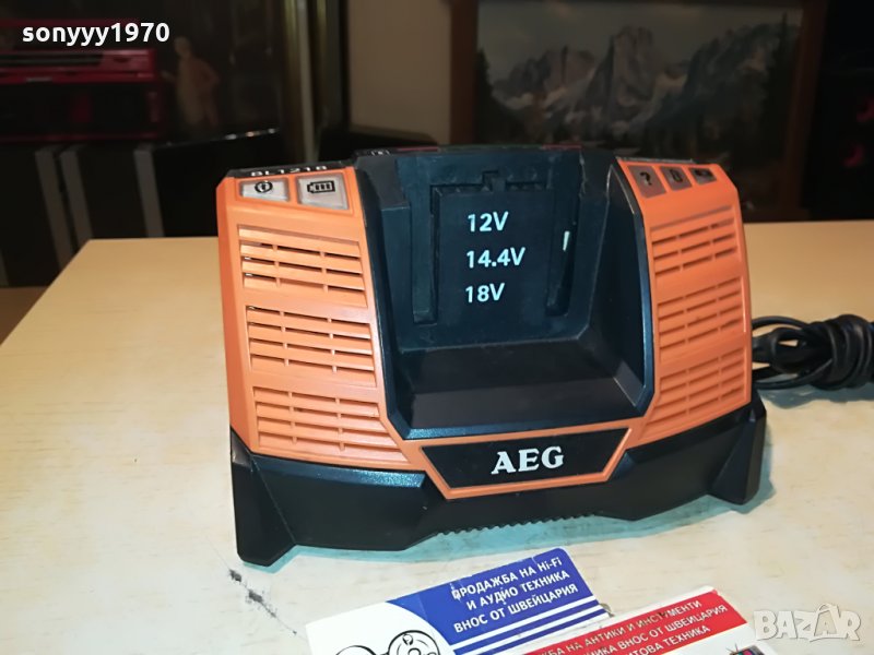 AEG 12-18v li-ion/nicd/nimh battery charger 1608210732, снимка 1