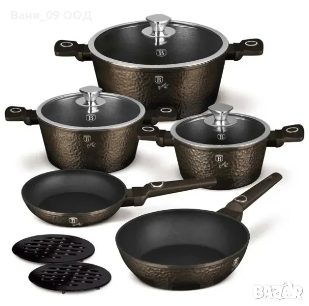 Макси сет за готвене от кован алуминий , снимка 1