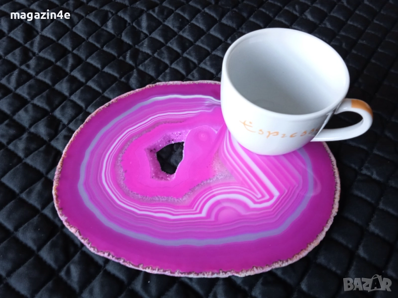 Голяма плочка от естествен ахат,скъпоценен камък за хармония и дълголетие,Родопи,Родопис,Фън шуй,, снимка 1