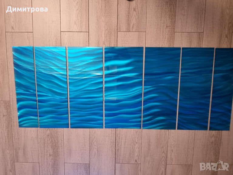 НОВА картина пано върху метал 7 части, снимка 1
