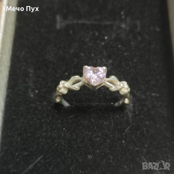 Сребърен пръстен Сърце(6), снимка 1