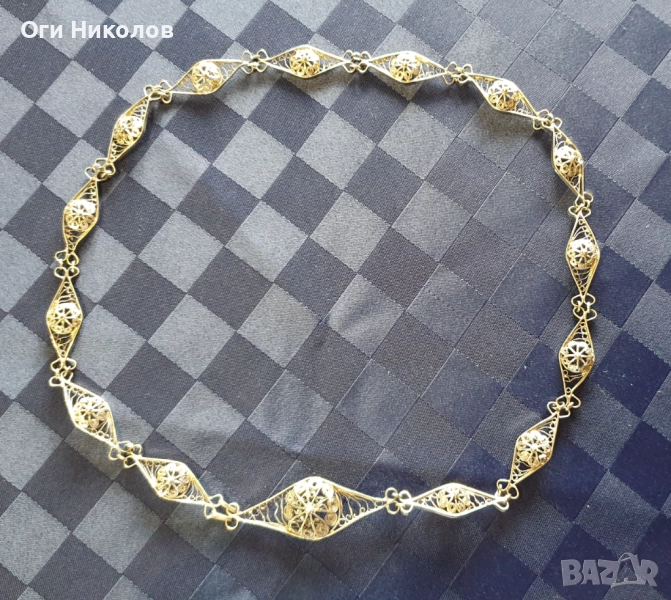 Ефектно филигранно коланче, снимка 1