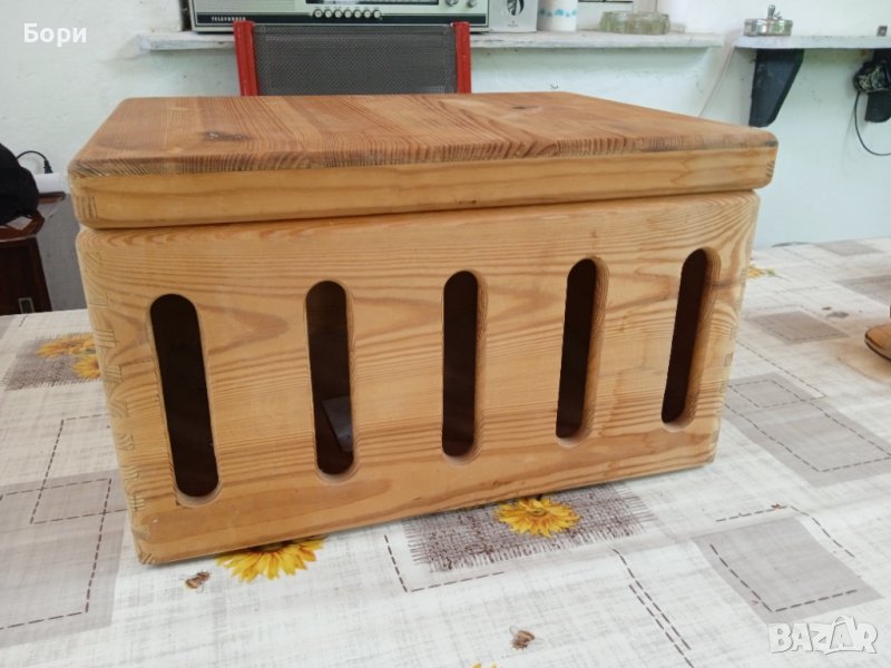 Стар немски дървен сандък, снимка 1