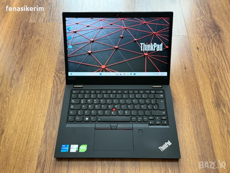  13.3' IPS i7-1165G7 Lenovo ThinkPad L13 Gen 2 16GB DDR4/512GB NVMe/Iris XE/Подсветкa/Бат 8ч/Win 11, снимка 1