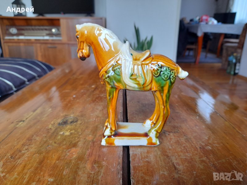 Стара порцеланова фигурка кон,конче, снимка 1