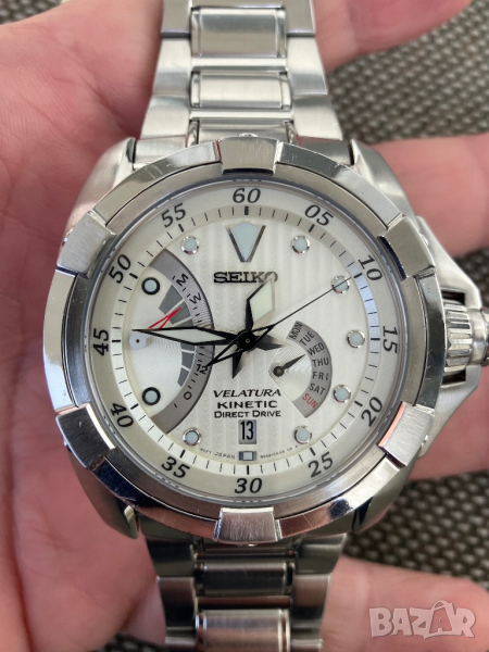 Seiko XL Velatura Kinetic Direct Drive analog automatic SRH001P1, снимка 1