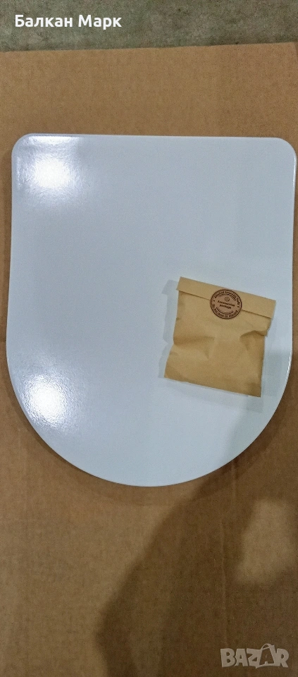 УЛТРАТЪНКА ТОАЛЕТНА СЕДАЛКА SOFT CLOSE – 44х36 см, снимка 1