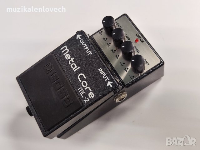 Boss ML-2 Metal Core Pedal /Japan/ Метал Дист педал за ел китара - ПЕРФЕКТЕН, снимка 4 - Китари - 39902414