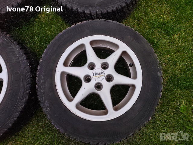 ПРОМОЦИЯ АЛУМИНИЕВИ ДЖАНТИ С ГУМИ за VW SKODA SEAT 5x100 14 цола.Отлично състояние., снимка 3 - Гуми и джанти - 52105153