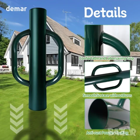 Трамбовка за Т-образни стълбове с дръжки, здрава трамбовка за Т-образни стълбове, снимка 3 - Други стоки за дома - 51405200