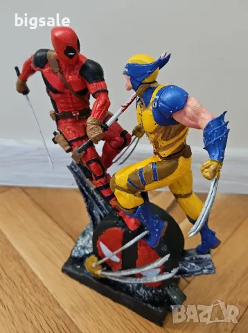 Колекционерска екшън фигура Deadpool Wolverine Marvel ръчна изработка, снимка 2 - Колекции - 47732920