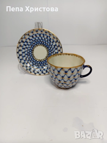 Чаши за дълго кафе от руски порцелан ЛФЗ, снимка 3 - Чаши - 53663662