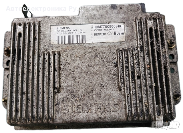 компютър RENAULT MEGANE 1.6 16V SIEMENS, S105300103 B, S105300103B, HOM 7700860319, 7700102267 