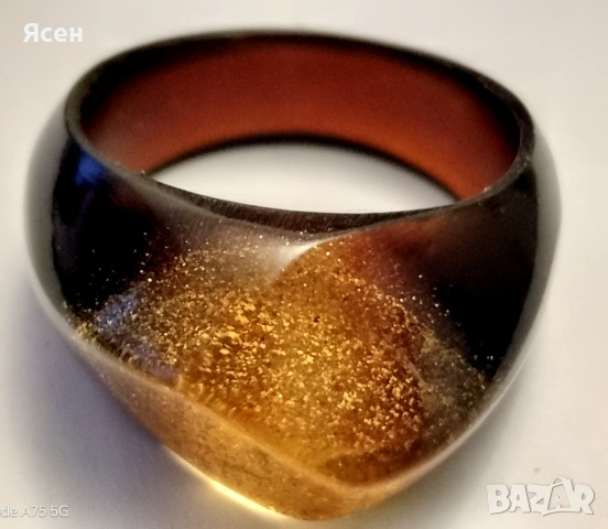 Пръстен,,Тигрово око,,Диаметър 1,9см.