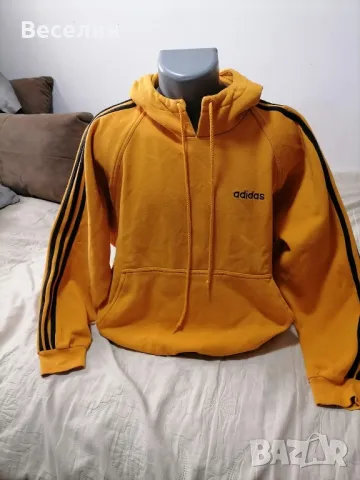 Суичър, худи, Adidas,  L, снимка 1 - Спортни дрехи, екипи - 47329178