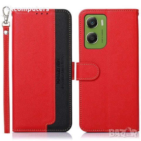 KHAZNEH Кожен флип калъф за Motorola Moto G06 4G / Moto G06 Power 4G- RFID защита, Държач за Карти и, снимка 2 - Калъфи, кейсове - 52723087