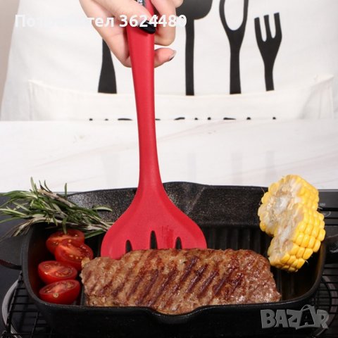 КУХНЕНСКИ СИЛИКОНОВИ ПРИБОРА ЗА ХРАНА - 10 бр., снимка 4 - Прибори за хранене, готвене и сервиране - 40039591