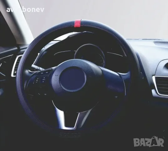 КАЛЪФ ЗА ВОЛАН Sparco SPS902CBRS М-38см., снимка 3 - Аксесоари и консумативи - 31260954