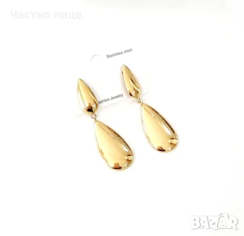 Обеци от медицинска стомана , снимка 2 - Обеци - 48705847