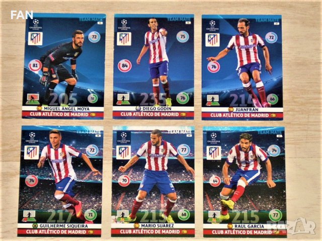 Комплект от 50 бр. футболни карти Панини /PANINI/ от Шампионска лига сезон 2014/15 Барселона, Шалке, снимка 4 - Фен артикули - 40022346