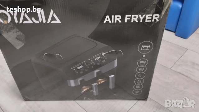 Фритюрник с горещ въздух 10 литра двоен 2600 вата, снимка 5 - Фритюрници - 52634190