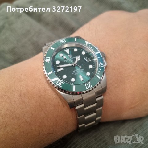 2022 LIGE автоматичен часовник за гмуркане 100 ATM, снимка 6 - Мъжки - 40849702