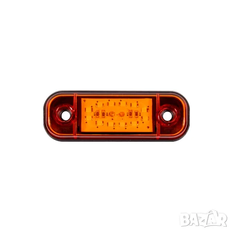 LED габарит 12 LED 84 mm 12-24V с жълта светлина
