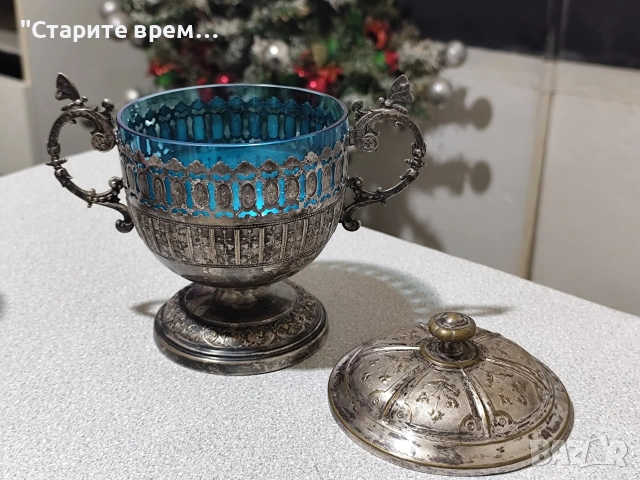 Антикварна Захарница / Бонбониера WMF , снимка 2 - Антикварни и старинни предмети - 53050303