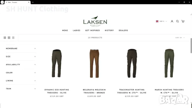 LAKSEN CTX GOLD Waterstop System Trouser размер 50 / M за лов панталон водонепромокаем - 1050, снимка 2 - Екипировка - 49427396