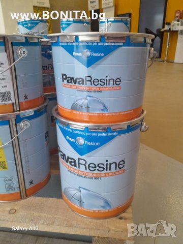 Епоксидна двукомпонентна смола от www.PavaResine.bg PAVAGLASS UV COLATA 4,400 кг