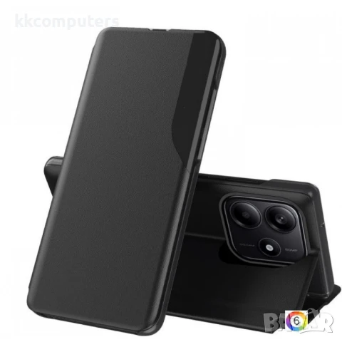 Xiaomi Redmi Note 14 5G View Window Кожен Калъф и Протектор, снимка 3 - Калъфи, кейсове - 50890991