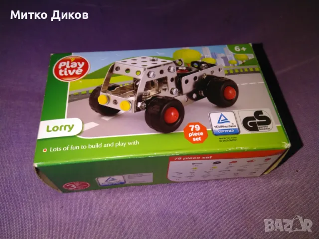 Метален конструктор камион марков на Лори 79 части нов