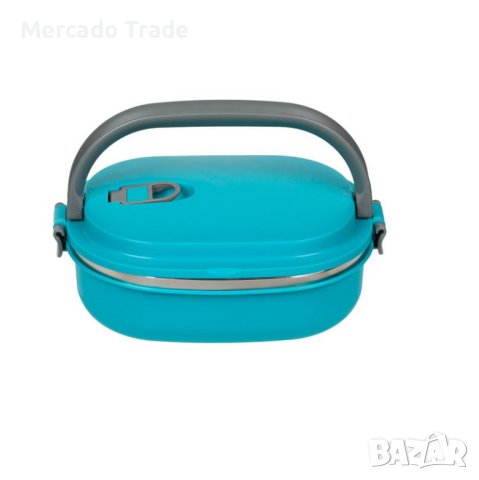 Термокутия за храна Mercado Trade, С капак и дръжка, Тюркоаз, снимка 2 - Кутии за храна - 41373289