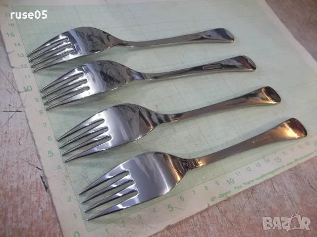 Лот от 4 бр. вилици "Перла" от завод "П.Денев-Габрово" нови, снимка 6 - Прибори за хранене, готвене и сервиране - 48742362